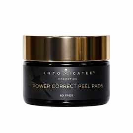 Intoxicated Cosmetics Intoxicated Cosmetics Power Correct Peel Pads | 60 Pads | Brighten, Correct and Exfolitate | Multi-Acid 12% Glycolic Pads