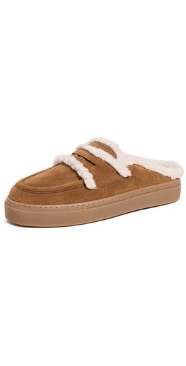 Inuikii Inuikii Mule Wool Slip-On Loafers Brown