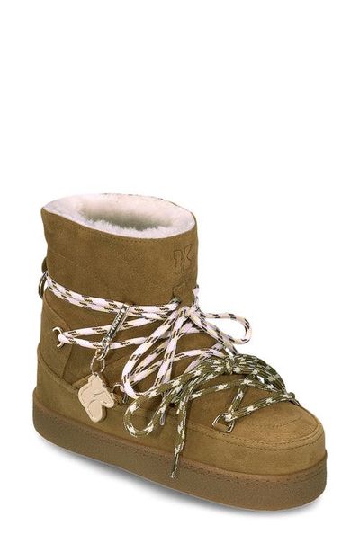 INUIKII INUIKII Quilted Suede Genuine Shearling Boot