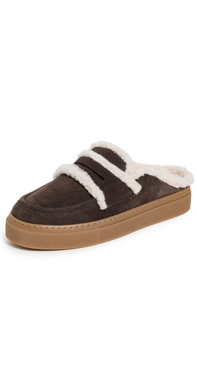 Inuikii Inuikii Wool Mules Dark Brown