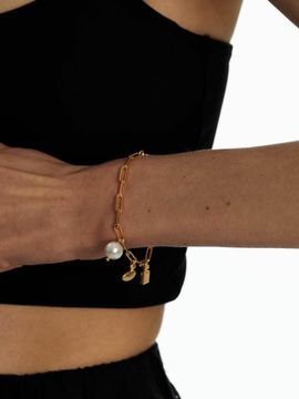 Invisible collage Charms Bracelet