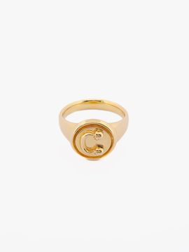 Invisible collage IC Coin Ring_Gold