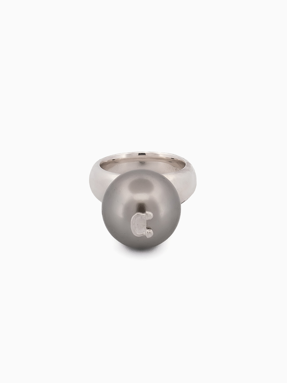 Invisible collage IC Pearl Ring_Silver