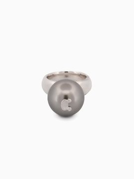 Invisible collage IC Pearl Ring_Silver
