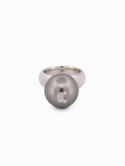 Invisible collage IC Pearl Ring_Silver
