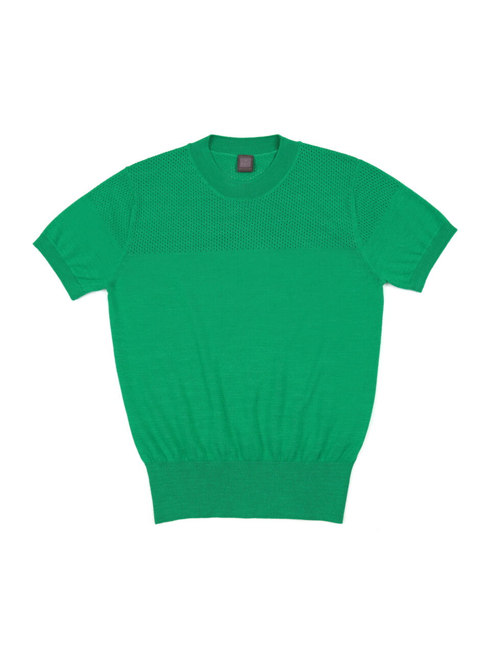 IOLO Hole Pattern Crewneck Top Green