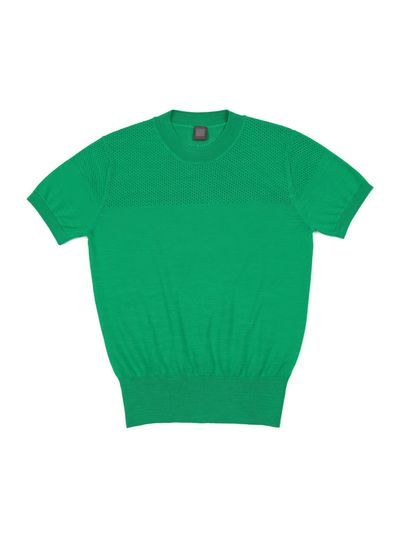 IOLO Hole Pattern Crewneck Top Green