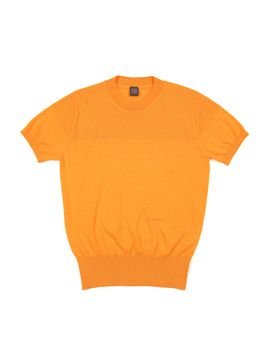 IOLO Hole Pattern Crewneck Top Orange