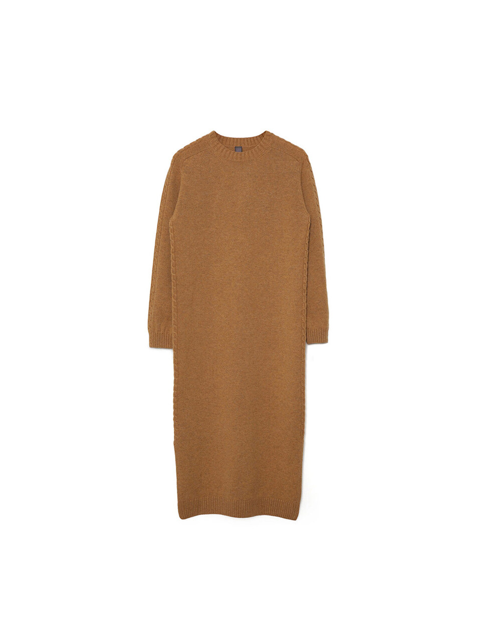 IOLO Round Neck Dress Yellow Brown