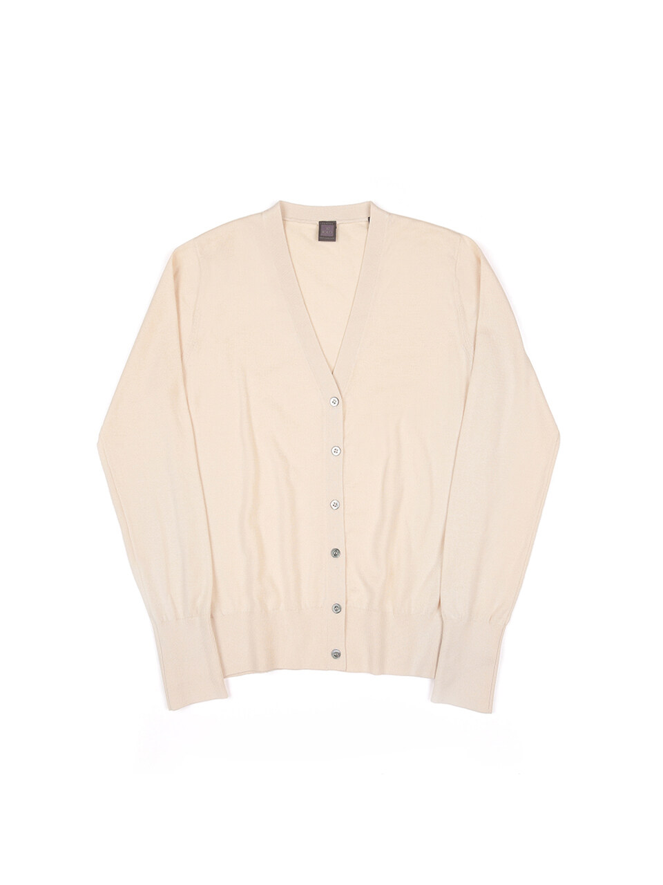 IOLO Supima Cotton V-neck Cardigan Light Beige