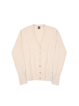 IOLO Supima Cotton V-neck Cardigan Light Beige