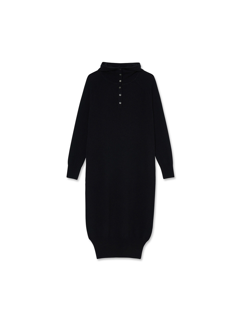 IOLO Women Cashmere Hoodie Dress (Black)
