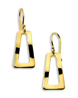 Ippolita Ippolita 18K Gold Classico Small Wavy Open Shape Earrings