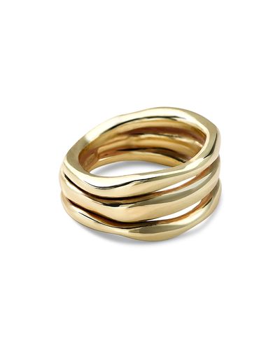 Ippolita Ippolita 18K Gold Glamazon Triple Band Squiggle Ring