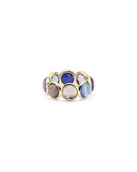 Ippolita Ippolita 18K Yellow Gold Lollipop Multi Gemstone Bezel Ring