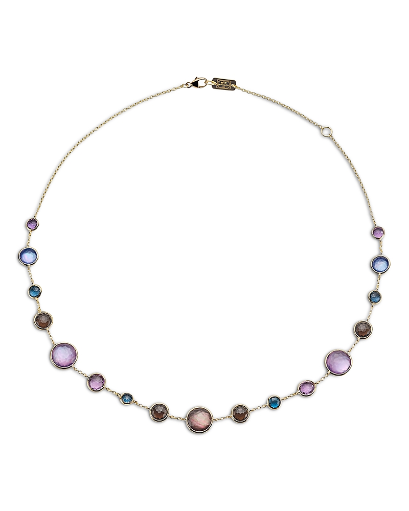 Ippolita Ippolita 18K Yellow Gold Lollipop Multi Gemstone Mixed Size Statement Necklace, 36