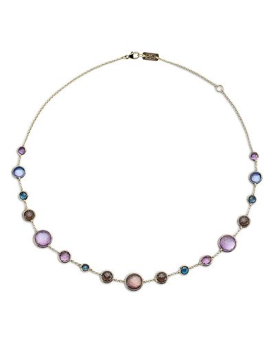Ippolita Ippolita 18K Yellow Gold Lollipop Multi Gemstone Mixed Size Statement Necklace, 36