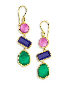Ippolita Ippolita 18K Yellow Gold Rock Candy Multi Gemstone Festa Drop Earrings