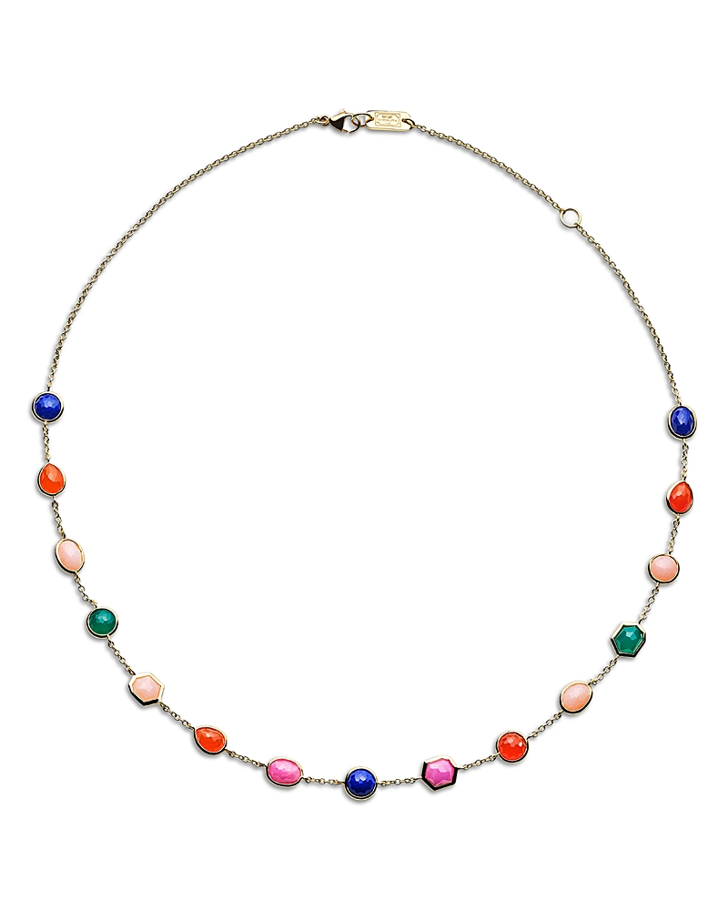 Ippolita Ippolita 18K Yellow Gold Rock Candy Multi Gemstone Festa Station Necklace, 16-18