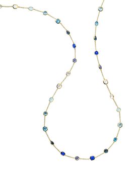 Ippolita Ippolita 18K Yellow Gold Rock Candy Multi Stone Mixed Cut Station Statement Necklace, 37