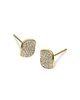 Ippolita Ippolita 18K Yellow Gold Stardust Diamond Pave Flower Disc Stud Earrings - 3