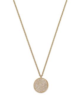 Ippolita Ippolita 18K Yellow Gold Stardust Diamond Pave Medium Disc Pendant Necklace, 16-18