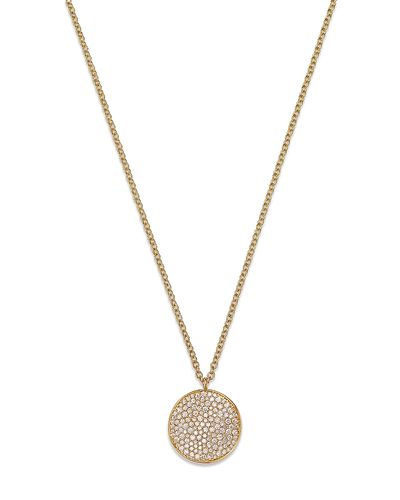 Ippolita Ippolita 18K Yellow Gold Stardust Diamond Pave Medium Disc Pendant Necklace, 16-18