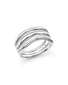 Ippolita Ippolita Glamazon Sterling Silver Triple-Band Squiggle Ring
