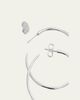 Ippolita Large Squiggle Hoop Earrings in Sterling Silver - 4