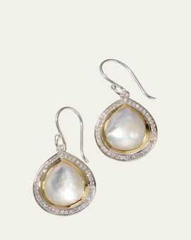 Ippolita Teardrop Earrings in Chimera with Diamonds