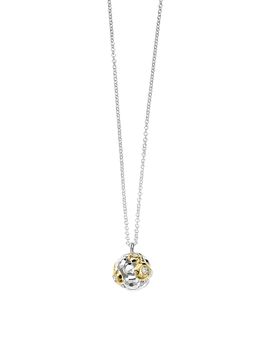Ippolita Women's Chimera Sterling Silver, 18K Yellow Gold, & Diamond Small Cluster Pendant Necklace