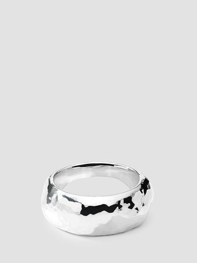 Ippolita Women's Classico Hammer Wide Dune Sterling Silver Band Ring