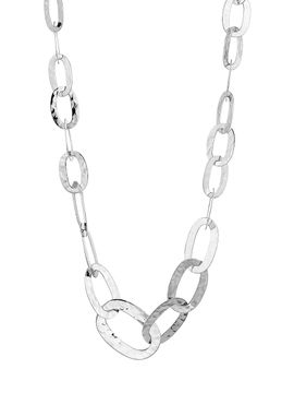 Ippolita Women's Classico Short Sterling Silver Hammered Roma Link Necklace