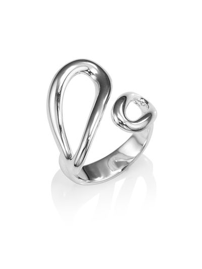 Ippolita Women's Classico Sterling Silver Smooth Cherish Bypass Ring