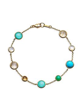 Ippolita Women's Lollipop Fronda 18K Yellow Gold & Multi-Stone Bracelet