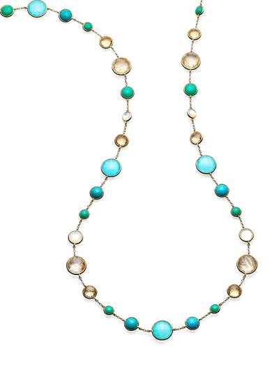 Ippolita Women's Lollipop Fronda Lollitini 18K Yellow Gold & Multi-Stone Long Necklace