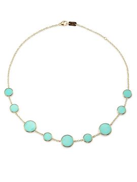 Ippolita Women's Polished Rock Candy 18K Yellow Gold & Turquoise Necklace