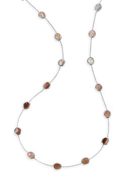 Ippolita Women's Polished Rock Candy Confetti Sterling Silver & Gemstone Long Station Necklace