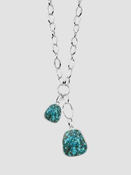 Ippolita Women's Polished Rock Candy Keystones On Scultura Sterling Silver, Clear Quartz, Bronze & Turquoise Doublet Pendant Necklace