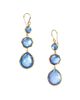 Ippolita Women's Rock Candy 18K Gold & Rock Crystal, Mother-Of-Pearl & Lapis Crazy 8S Earrings - 2
