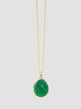 Ippolita Women's Rock Candy 18K Yellow Gold & Green Agate Pendant Necklace