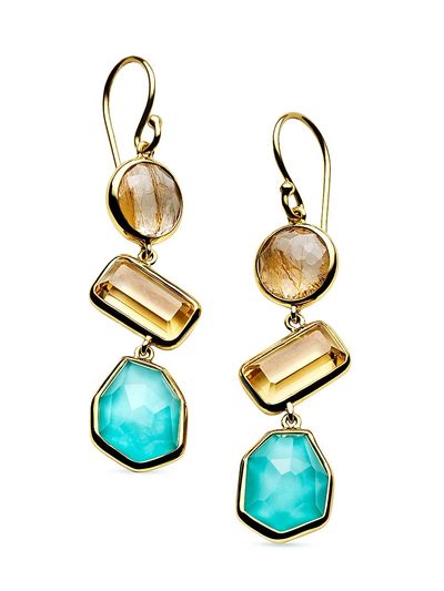 Ippolita Women's Rock Candy 18K Yellow Gold & Multi-Stone Drop Earrings