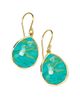 Ippolita Women's Rock Candy 18K Yellow Gold, Rutilated Quartz & Turquoise Doublet Medium Teardrop Earrings - 1