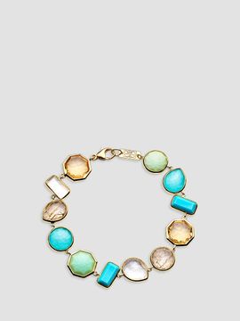 Ippolita Women's Rock Candy Fronda 18K Yellow Gold & Multi-Stone Flexible Bracelet