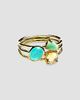 Ippolita Women's Rock Candy Fronda 18K Yellow Gold & Multi-Stone Three-Band Ring - 1