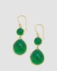 Ippolita Women's Rock Candy Snowman 18K Yellow Gold & Green Agate Drop Earrings - 2
