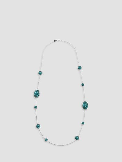 Ippolita Women's Rock Candy Sterling Silver, Bronze & Turquoise Long Necklace