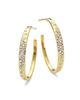 Ippolita Women's Stardust 18K Yellow Gold & Diamond Small Crinkle Hoop Earrings - 3