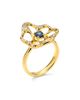 Ippolita Women's Stardust 18K Yellow Gold, Blue Sapphire & 0.21 TCW Diamond Medium Flower Ring - 2
