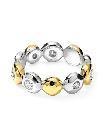 Ippolita Women's Stardust Chimera Stardust Paparazzi 18K Gold, Diamond & Sterling Silver Thick Ring